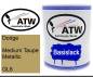 Preview: Dodge, Medium Taupe Metallic, GL6: 1L Lackdose, von ATW Autoteile West.